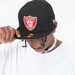 New Era Caps & Hats<5950 Las Vegas Raiders Black Cap