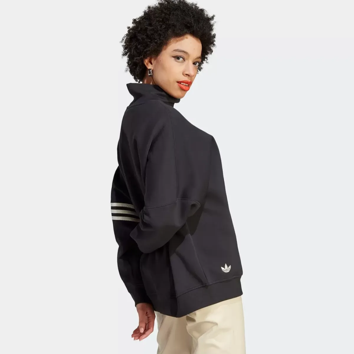 Adidas Originals Hoodies & Crews<Adicolor Neuclassics Oversized High Neck Sweatshirt