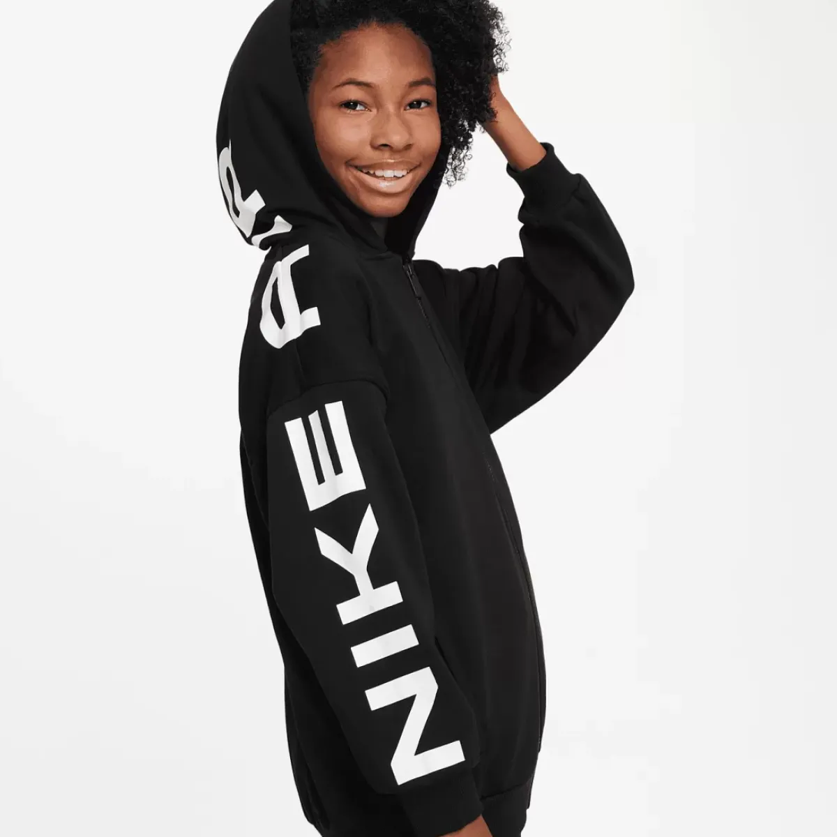 Nike Hoodies & Crews<Air Club Fleece Oversized Full-Zip Hoodie Youth