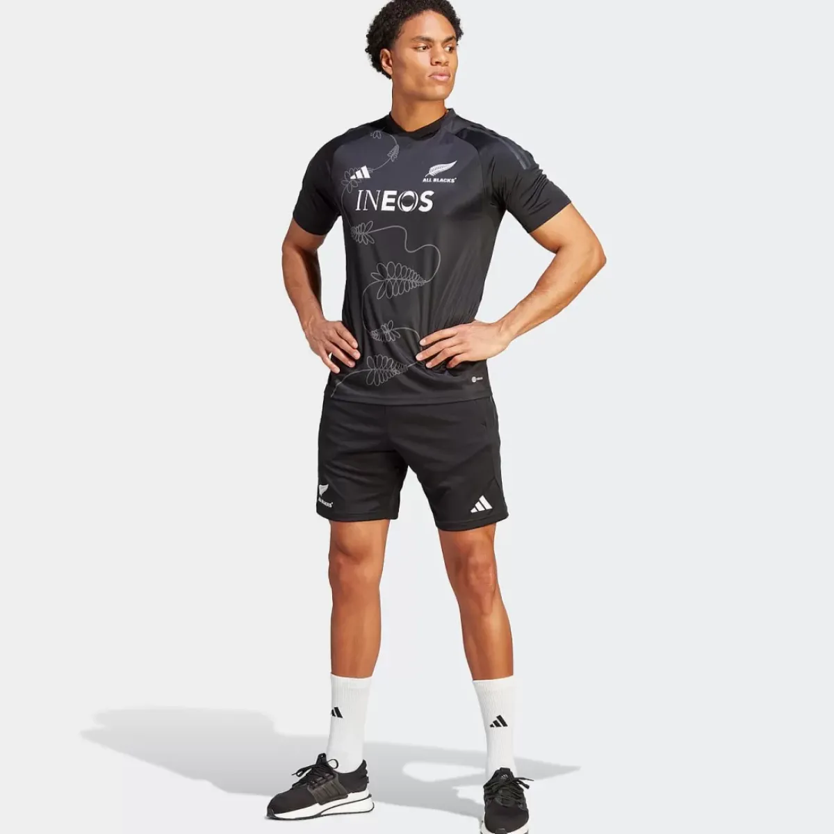 Adidas Shorts<All Blacks Rugby Gym Shorts