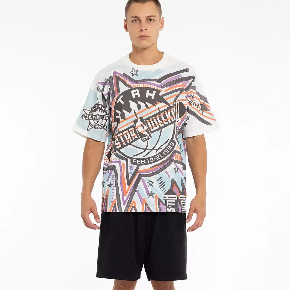 MITCHELL AND NESS Tees & Tanks<All Star Marker Tee Unisex