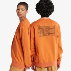 Timberland Hoodies & Crews<Back Logo Sweatshirt Unisex