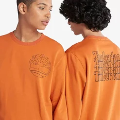 Timberland Hoodies & Crews<Back Logo Sweatshirt Unisex