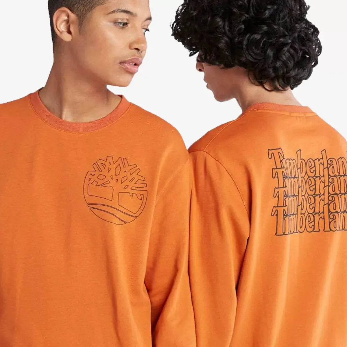 Timberland Hoodies & Crews<Back Logo Sweatshirt Unisex