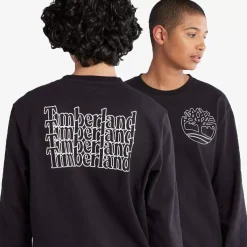 Timberland Hoodies & Crews<Back Logo Sweatshirt Unisex