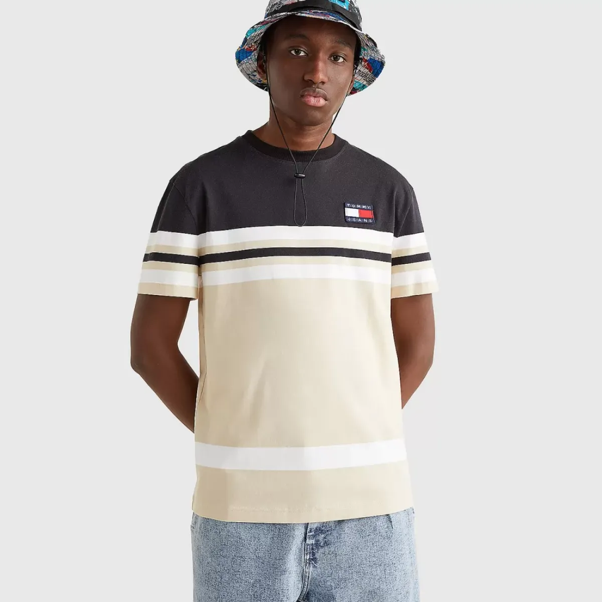 TOMMY HILFIGER Tees & Singlets<Badge Stripe Organic Cotton T-Shirt
