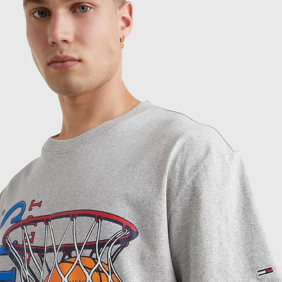 TOMMY HILFIGER Tees & Singlets<Basketball-Inspired Vintage Relaxed T-Shirt