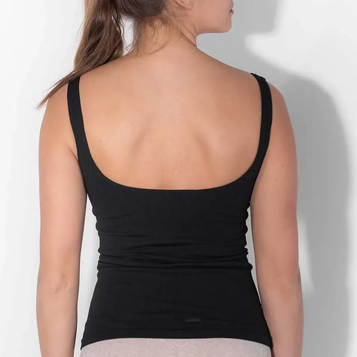 Aim Tees & Tanks<Black Ribbed Seamless Singlet