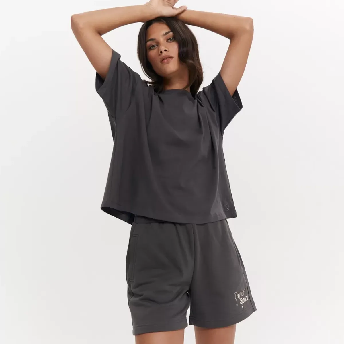 Taylor Sport Tees & Tanks<Boxy Tee In Shadow