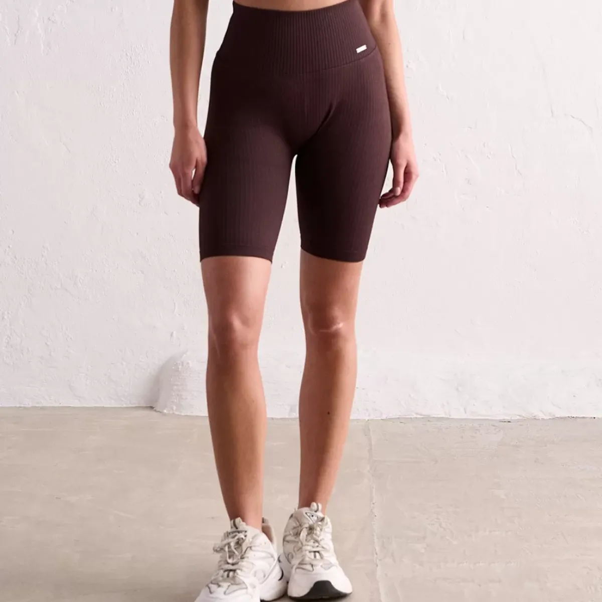 Aim Shorts<Cacao Ribbed Seamless Biker Shorts