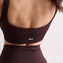 Aim Sports Bras<Cacao Ribbed Seamless Bra