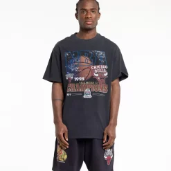 MITCHELL AND NESS Tees & Singlets<Chicago Bulls 1993 Champions Tee Unisex