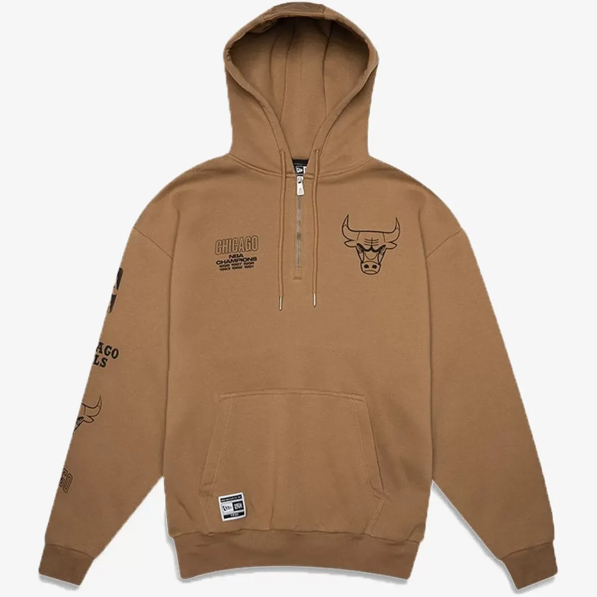New Era Hoodies & Crews<Chicago Bulls 1/4 Zip Hoodie