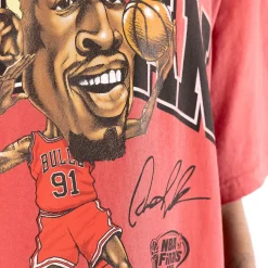 MITCHELL AND NESS Tees & Singlets<Chicago Bulls Caricature Tee Unisex