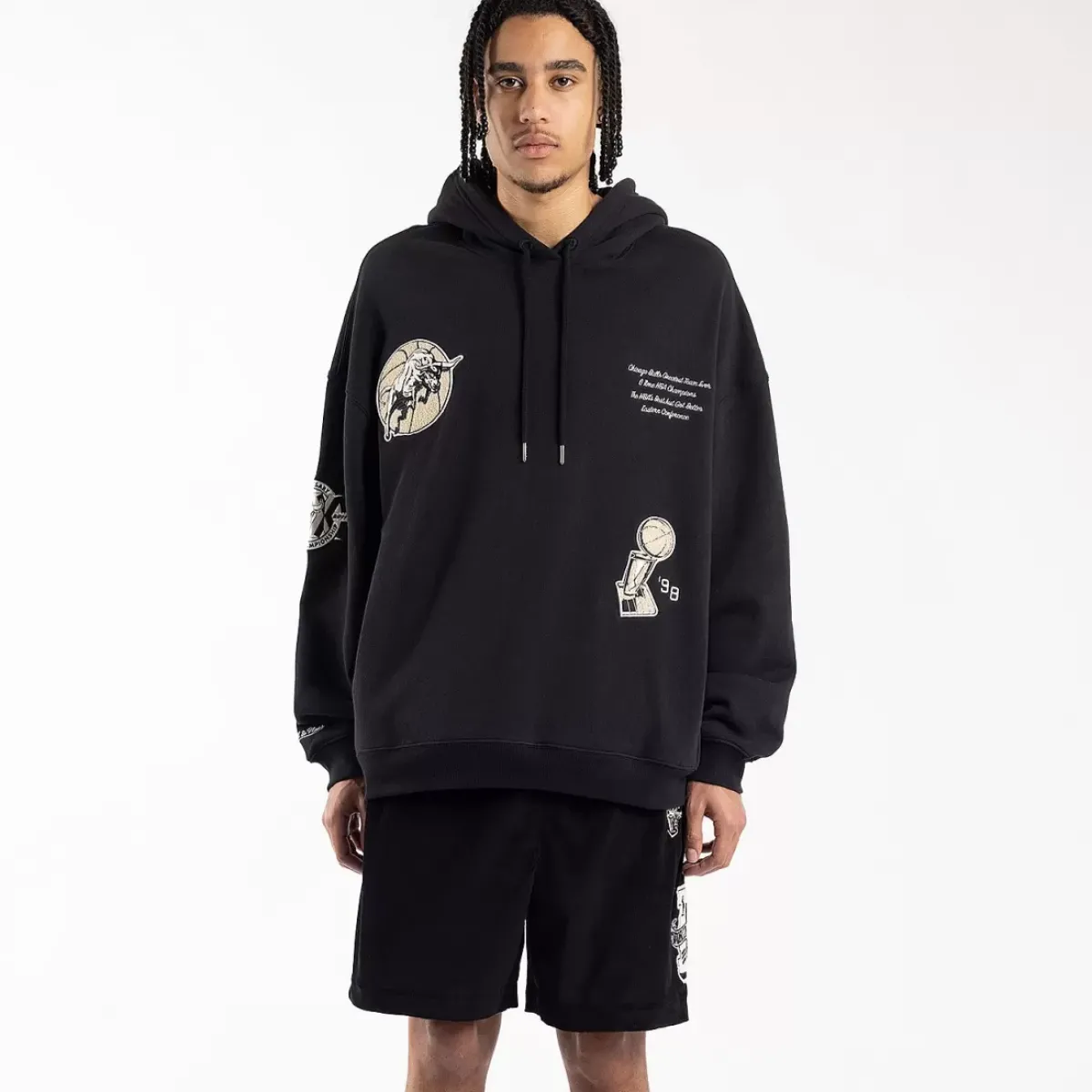MITCHELL AND NESS Hoodies & Crews<Chicago Bulls Varsity Champions Hoodie Unisex