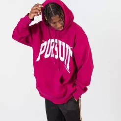Pursuit of Happiness Tees & Singlets<Classic Heavyweight Pullover In Boysenberry/White/Concrete