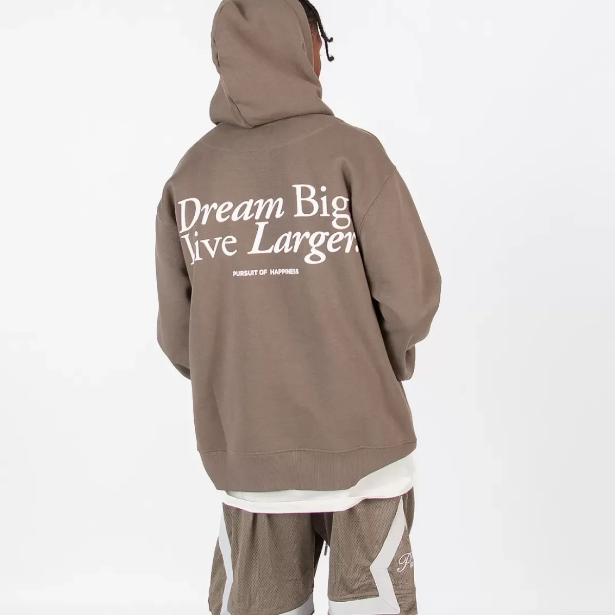Pursuit of Happiness Hoodies & Crews<Classic Heavyweight Pullover In Otter/White