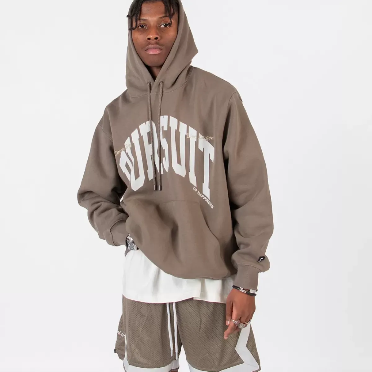 Pursuit of Happiness Hoodies & Crews<Classic Heavyweight Pullover In Otter/Concrete/Sand