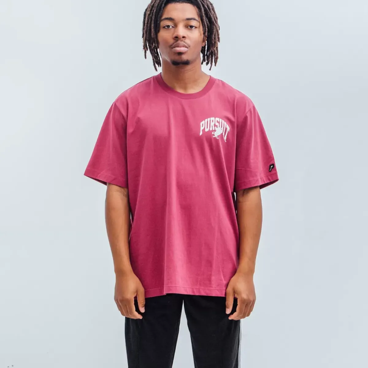 Pursuit of Happiness Tees & Singlets<Classic Track Lessons Tee In Boysenberry/White