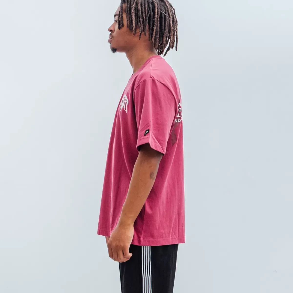 Pursuit of Happiness Tees & Singlets<Classic Track Lessons Tee In Boysenberry/White