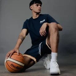 Pursuit of Happiness Tees & Singlets<Classic Track Pursuit Tee Navy Quote
