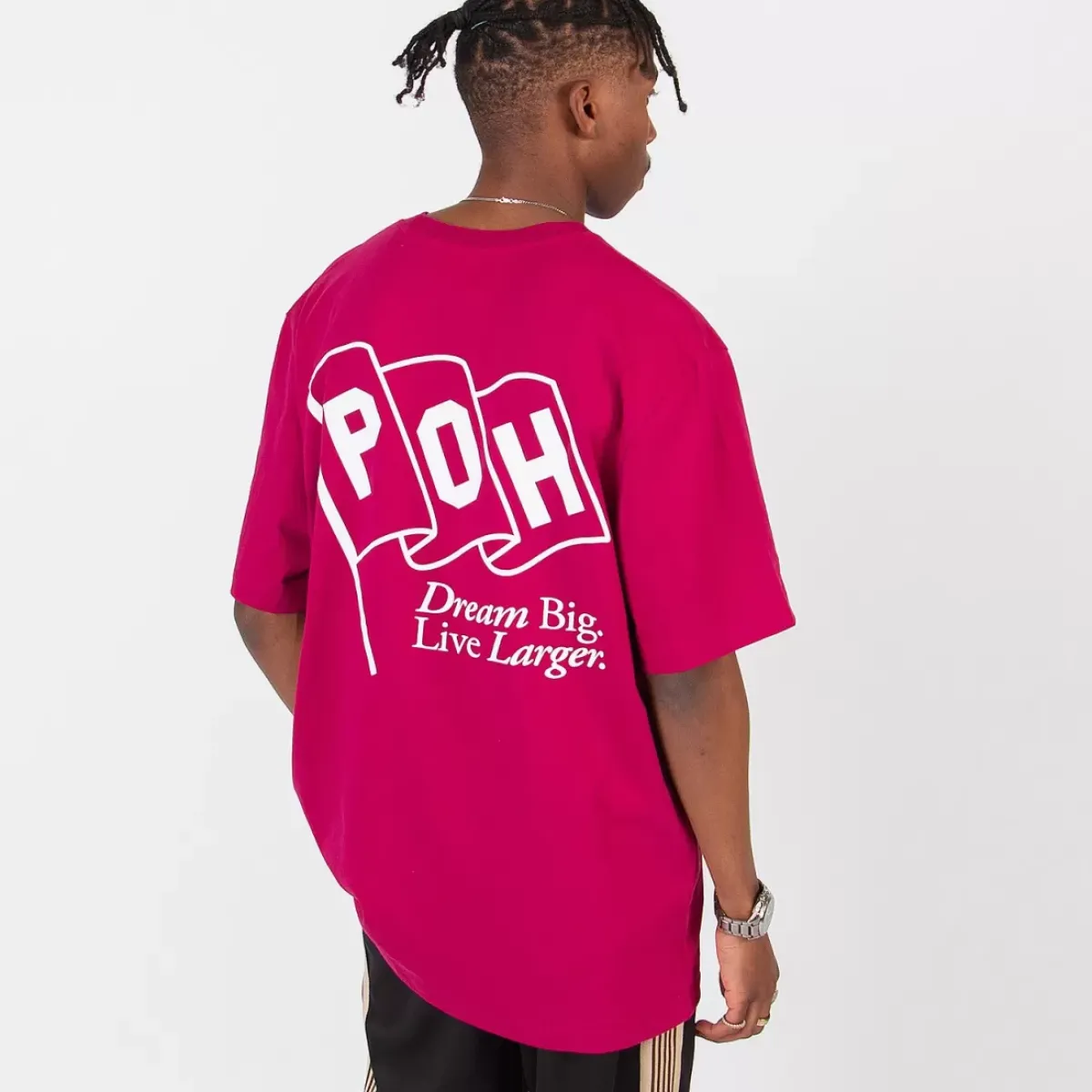 Pursuit of Happiness Tees & Singlets<Classic Track Tee Flag In Boysenberry/White