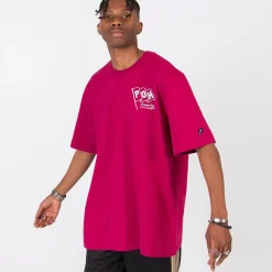 Pursuit of Happiness Tees & Singlets<Classic Track Tee Flag In Boysenberry/White