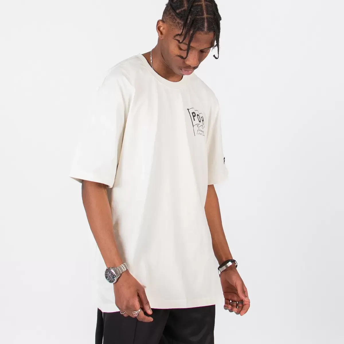 Pursuit of Happiness Tees & Singlets<Classic Track Tee Flag In Natural/Black