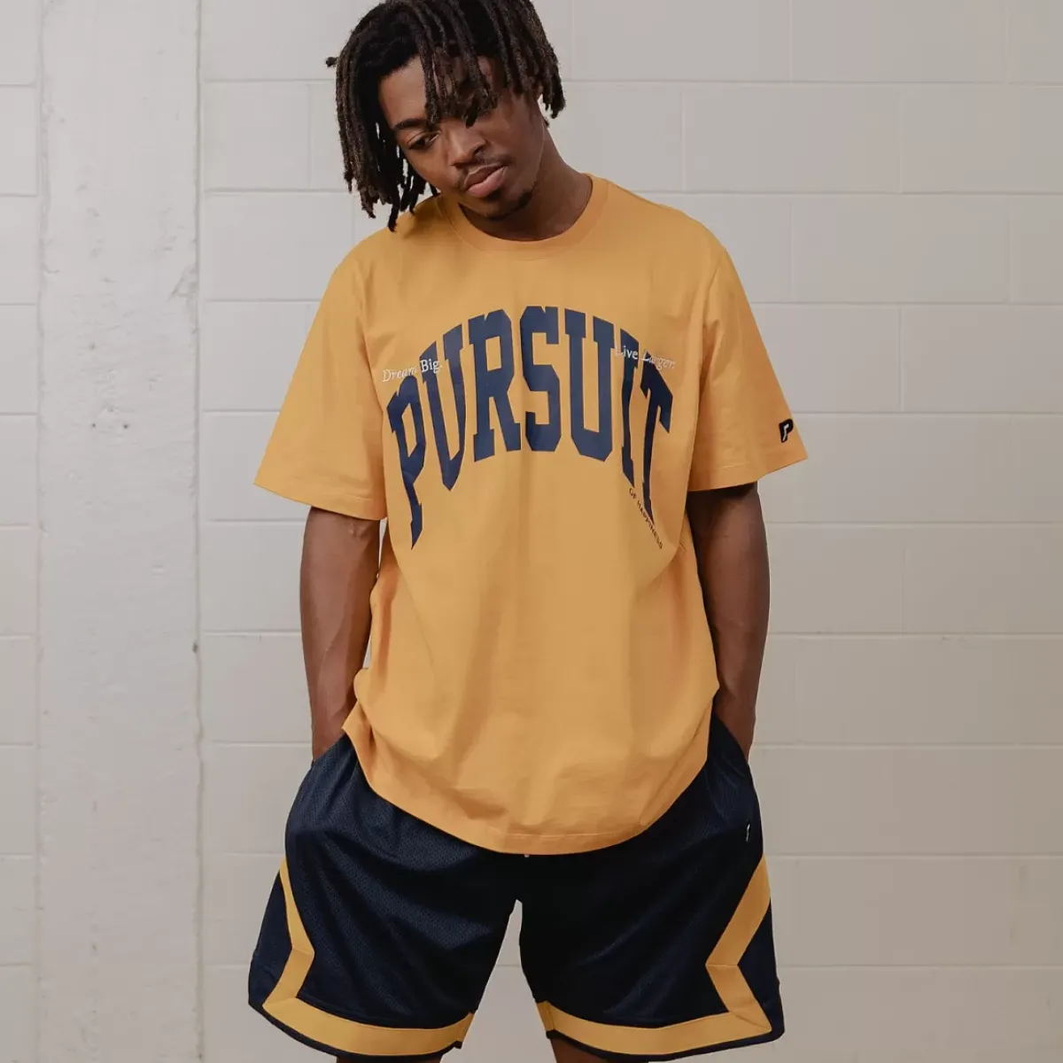 Pursuit of Happiness Tees & Singlets<Classic Track Tee Gold
