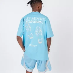Pursuit of Happiness Tees & Singlets<Classic Track Tee In Skylight/Concrete/White