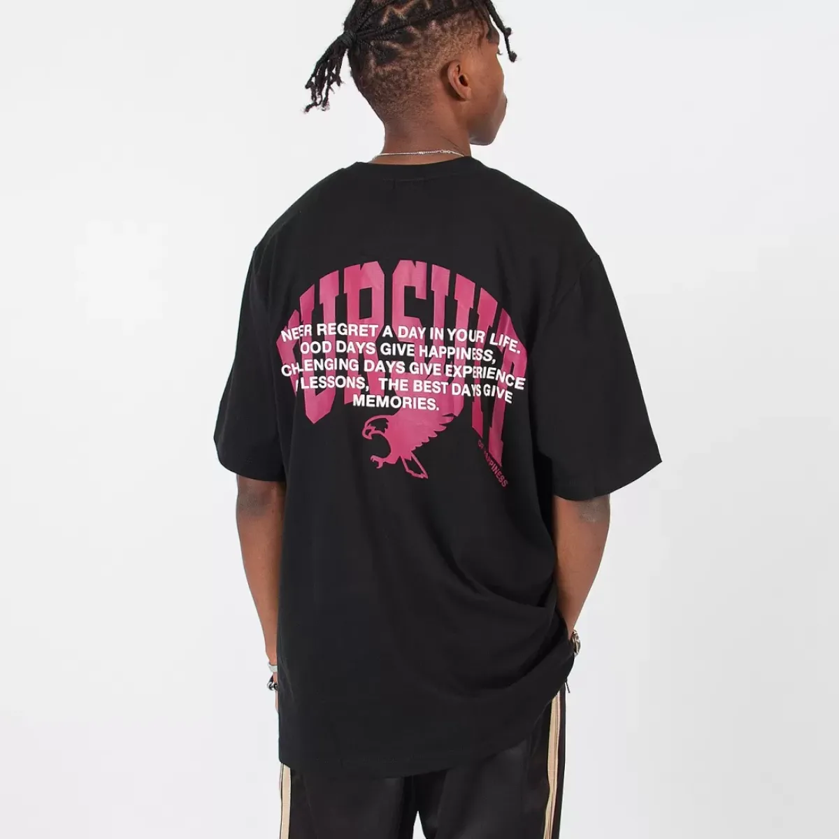 Pursuit of Happiness Tees & Singlets<Classic Track Tee Lessons In Midnight/Boysenberry/White