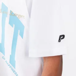 Pursuit of Happiness Tees & Singlets<Classic Track Tee Move Print In White/Skylight/Sand