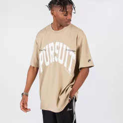 Pursuit of Happiness Tees & Singlets<Classic Track Tee Move Print In Sand/White/Midnight