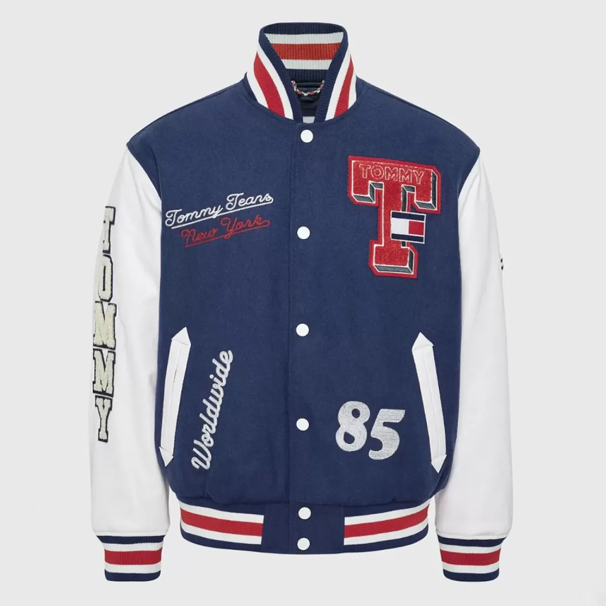 TOMMY HILFIGER Jackets & Vests<College Relaxed Baseball Jacket