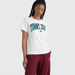 TOMMY HILFIGER Tees & Tanks<College Relaxed Fit Logo T-Shirt