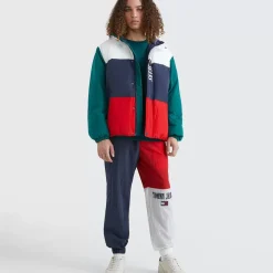 TOMMY HILFIGER Jackets & Vests<Colour-Blocked Oversized Hooded Jacket
