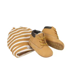 Timberland Boots<Crib Bootie And Beanie Set Infants