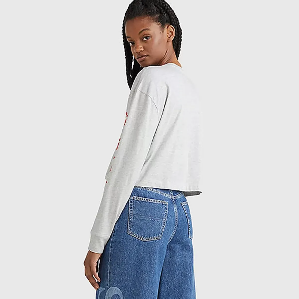 TOMMY HILFIGER Tees & Tanks<Cropped Modern Sport Long Sleeve Tee