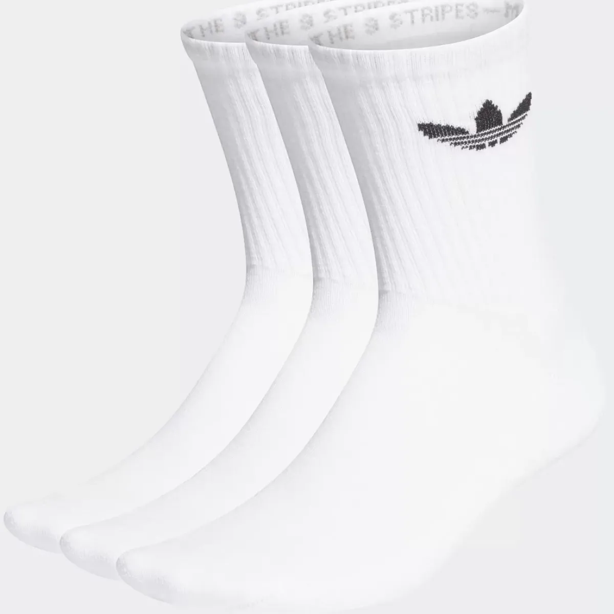 Adidas Originals Socks & Underwear<Cushioned Trefoil Mid-Cut Crew Socks 3 Pack