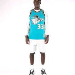 MITCHELL AND NESS Tees & Singlets<Detroit Pistons Grant Hill 98-99 Swingman Jersey