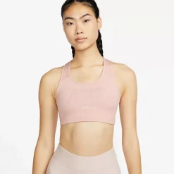 Nike Sports Bras<Dri-Fit Swoosh Medium-Support Metallic Graphic Sports Bra