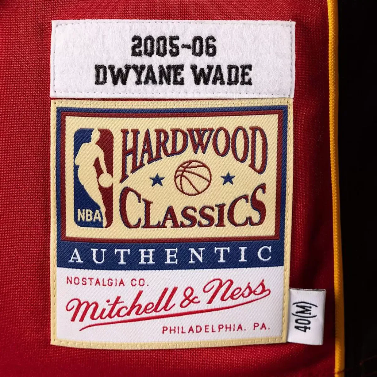 MITCHELL AND NESS Tees & Singlets<Dwayne Wade Miami Heat 05-06 Road Authentic Jersey