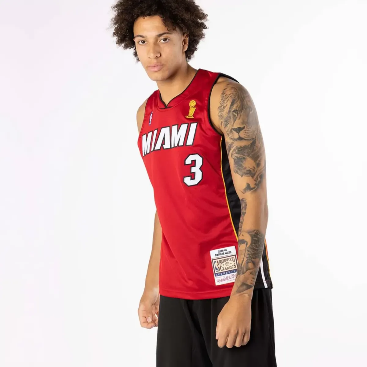 MITCHELL AND NESS Tees & Singlets<Dwayne Wade Miami Heat 05-06 Road Authentic Jersey