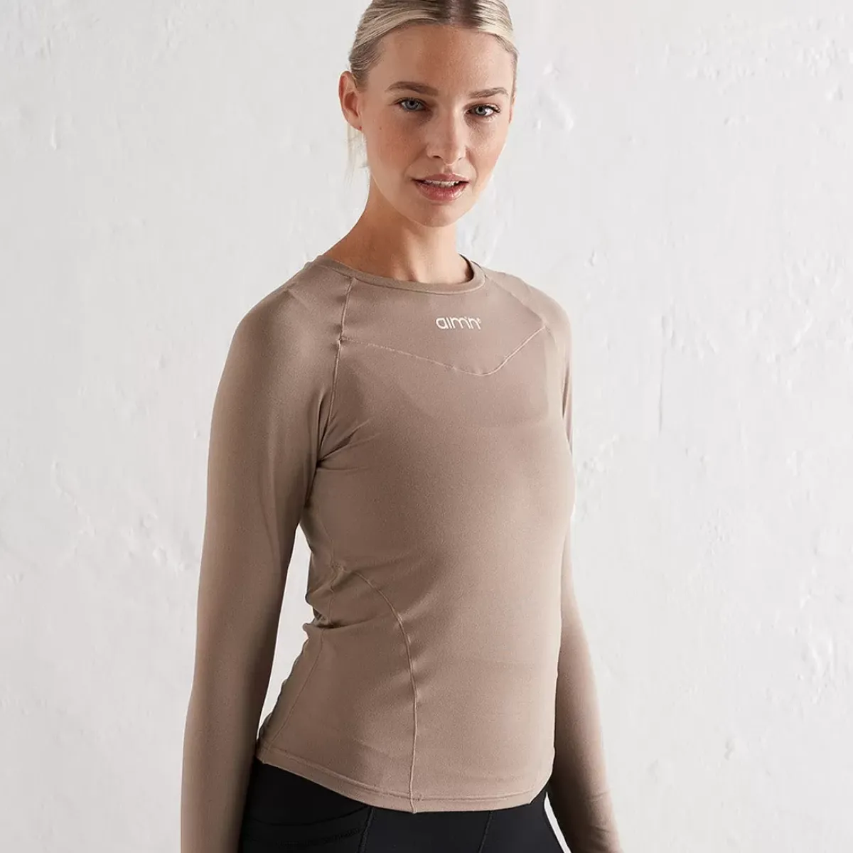 Aim Tees & Tanks<Espresso Soft Seamless Long Sleeve T-Shirt