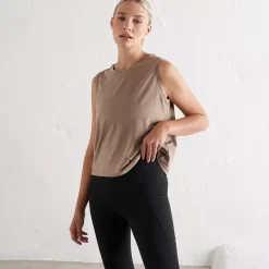 Aim Tees & Tanks<Espresso Split Back Tank
