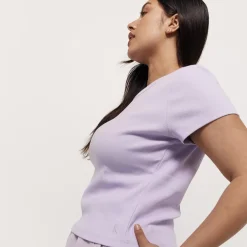 Taylor Sport Tees & Tanks<Essential Rib Tee In Lilac
