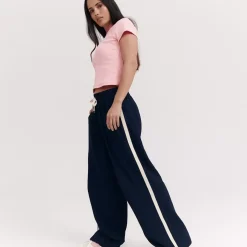 Taylor Sport Tees & Tanks<Essential Rib Tee In Rose Pink