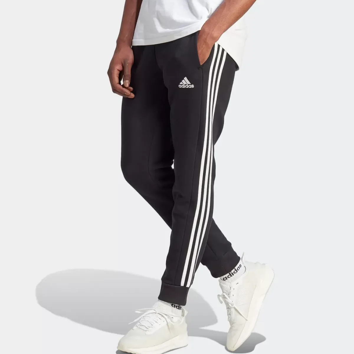 Adidas Sportswear Pants & Sweats<Essentials Fleece 3-Stripes Tapered Cuff Joggers