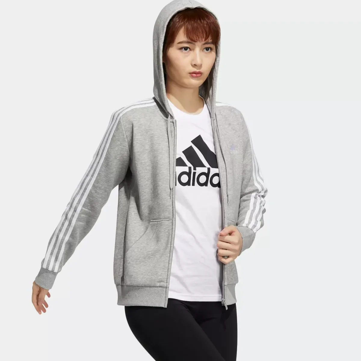 Adidas Hoodies & Crews<Essentials Fleece 3-Stripes Full-Zip Hoodie