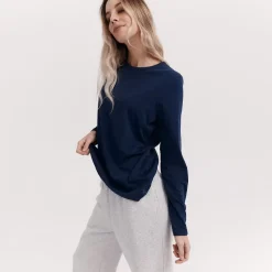 Taylor Sport Tees & Tanks<Everyday Long Sleeve In Navy